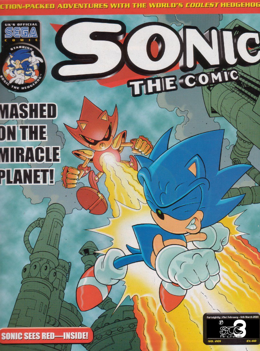 Sonic - The Comic Issue No. 201 Comic cover page